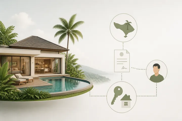 What is villa leasehold in Bali?